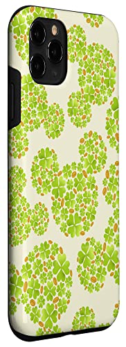 Coque iPhone 11 Pro Disney Mickey évite les rayures grâce au motif trèfle vert - 3