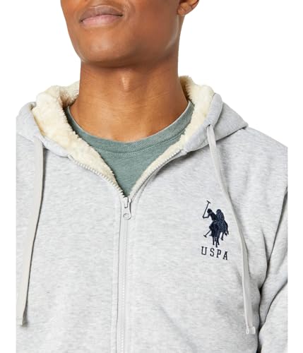 U.S. POLO ASSN. Full Zip Fleece Sherpa Lined Hoodie3