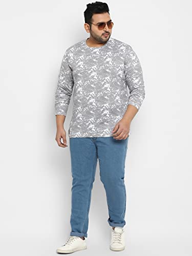 Image of Urbano Plus Men's Printed Full Sleeve Regular Fit Cotton T-Shirt