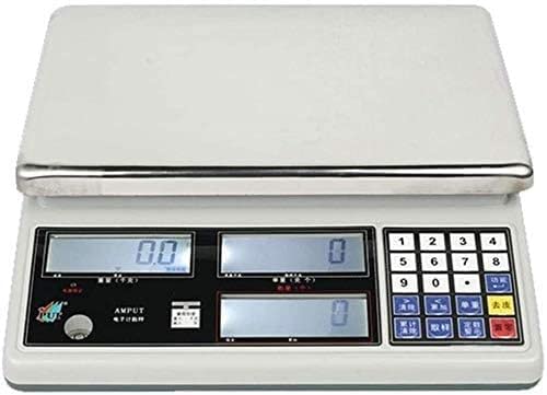 Electronic Scales Kitchen Digital Scale,30kg/0.1g High Precision Accurate Analytical Balance Laboratory Weighing Industrial with LED Backlight Display