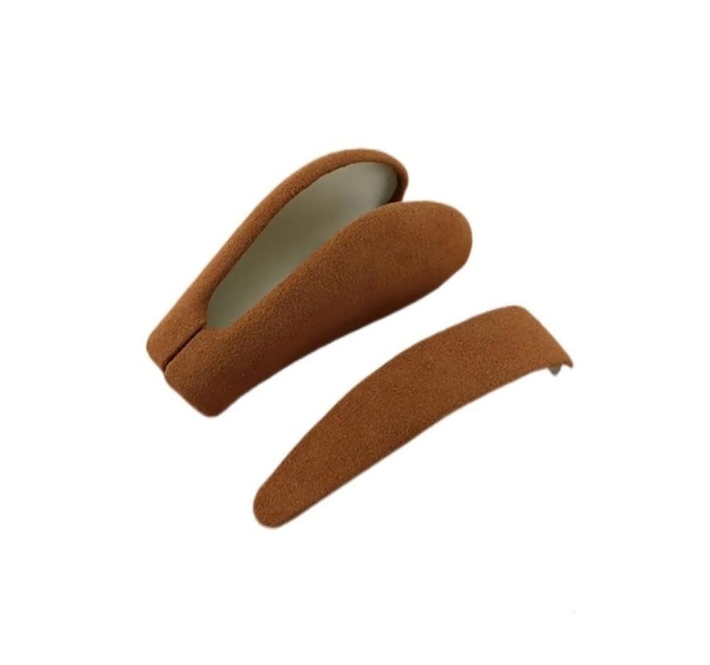 Sxqpocar Brown Anti Fur Leahter Gear Shift Knob Cover For Porsche Cayenne 2004-2009 Gear Ball Protector Shift Lever Head(Brown)