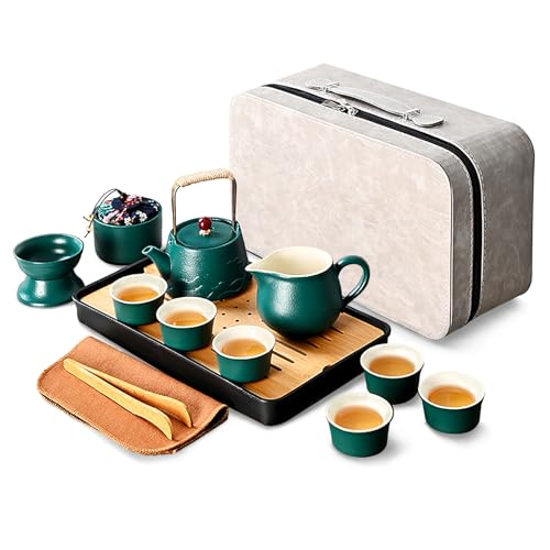fanquare Grüner Chinesischer Tee Set Porzellan Kung Fu Tee Sets für...