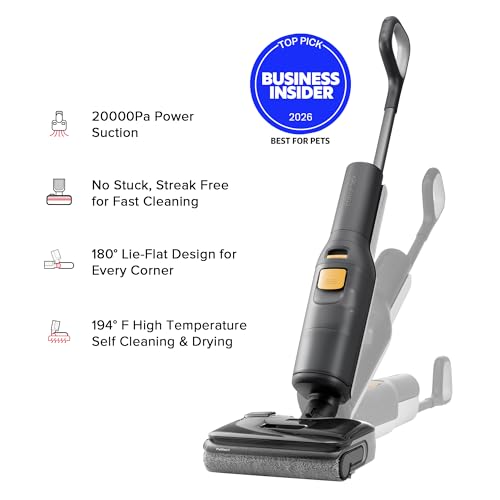 Image of roborock F25 BX Wet Dry Vacuum Cleaner, Cordless Vacuum Mop All in One with 20000Pa, 194F Hot Air Flash Drying & Self Cleaning, Zero-Tangle Wet Mop Cleaner for Hard Floor, 180 Lie Flat