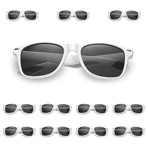 White Sunglasses Bulk- (Pack of 36) Wedding Bridal Party Sunglasses Bulk Party Favors Pack Women-Men