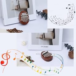 Kalimba Instrument – Piano à pouce 8 touches Instrument de musique portable – Mini Kalimba Thumb Piano pour enfants et… - Les Beatles, Paul McCartney, John Lennon, RIngo Starr, George Harrison Kalimba Instrument – Piano à pouce 8 touches Instrument de musique portable – Mini Kalimba Thumb Piano pour enfants et… – Image 3