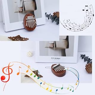 Kalimba Instrument – Piano à pouce 8 touches Instrument de musique portable – Mini Kalimba Thumb Piano pour enfants et… - Les Beatles, Paul McCartney, John Lennon, RIngo Starr, George Harrison Kalimba Instrument – Piano à pouce 8 touches Instrument de musique portable – Mini Kalimba Thumb Piano pour enfants et… – Image 3