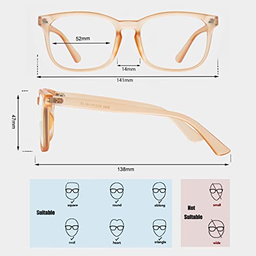 Image of Maxjuli Blue Light Blocking Glasses,Computer Reading /Gaming /TV /Phones Glasses for Women Men 6001