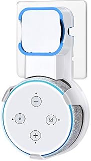 Echo dot Wall Mount Stand for Dot 3rd Generation, Enhanced Sound Quality, Cable Management without Screws, Dot Holder Accessories Designed (White)