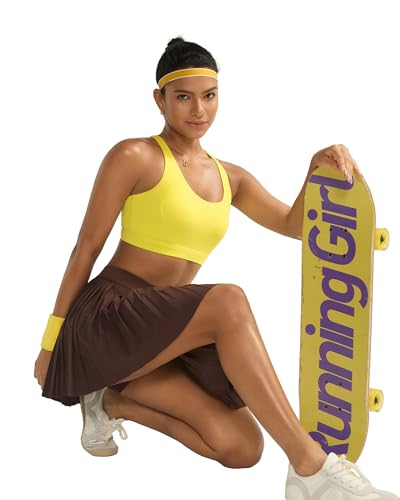 Image of RUNNING GIRL Sports Bra for Women High Support,Molded Cup Strappy Running Sports Bras with Sewn in Pads