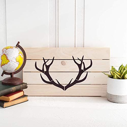 Deer Antlers Stencil - Outdoor Camo Buck Stencil for Camping - Thumbnail 3