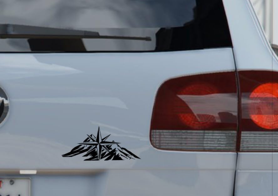 Compass Sticker Compass Rose Sticker Wind Rose Sticker Navigation Sticker for Outdoor and Indoor (RPMt7/1) (10 cm) - Image 3
