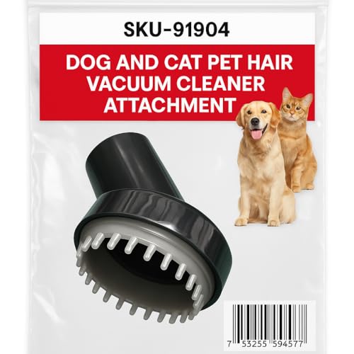 Image of MP Maresh Products Pet Grooming Tool - Hair Brush Cleaner for Dogs & Cats | Compatible with 1 1 /4 inch Shop Vac, Dog Grooming Vacuum, Pet Hair Removal Tool, Household Vacuum Cleaners, Duster Attachment