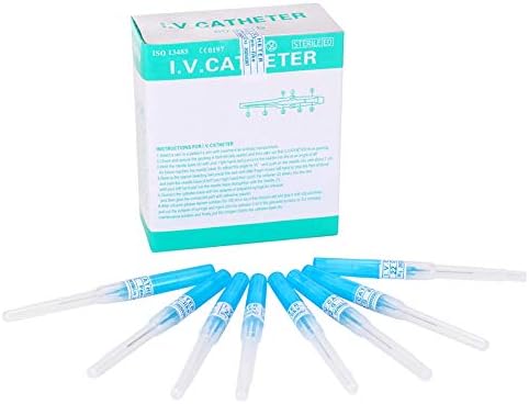 Piercing Needles,New Star Tattoo Box Of 50PCS 22G Gauge Steel Catheter Piercing Needles Supply