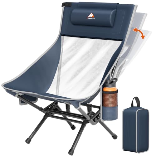 Silla Plegable Mecedora Portátil para Camping para Adultos - HAAGEEP Outdoor Comfort Camping Chair miniatura 1