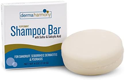 Dermaharmony 5% Sulfur 2% Salicylic Acid Shampoo Bar for Dandruff (4 oz)