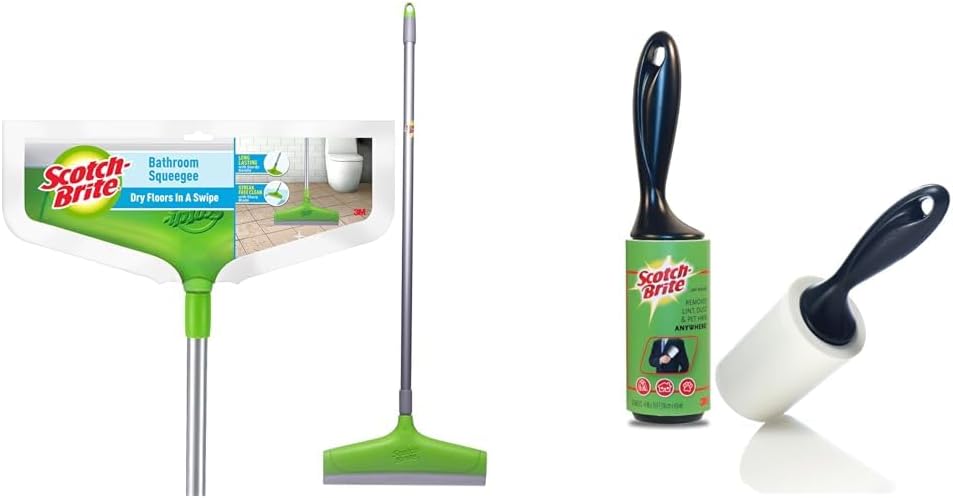 Scotch-Brite Bathroom Squeegee Plastic Wiper(30 cm)(Green)