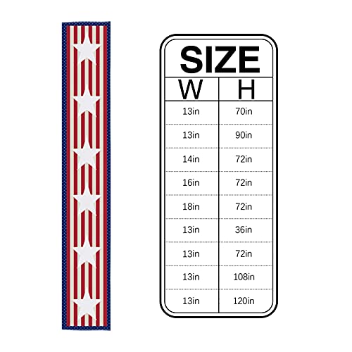 Independence Day Cotton Linen Table Runner Dresser Scarves,July 4Th Usa Flag Theme Stars Table Runners For Dinning Table,Red White And Blue Kitchen Holiday Dinner Decoration-13X90 Inch #TOP4