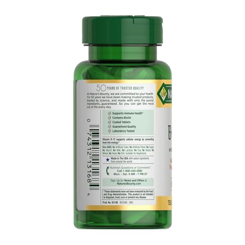 Nature's Bounty Super B Complex Vitamins with Vitamin C & Folic Acid - image 7