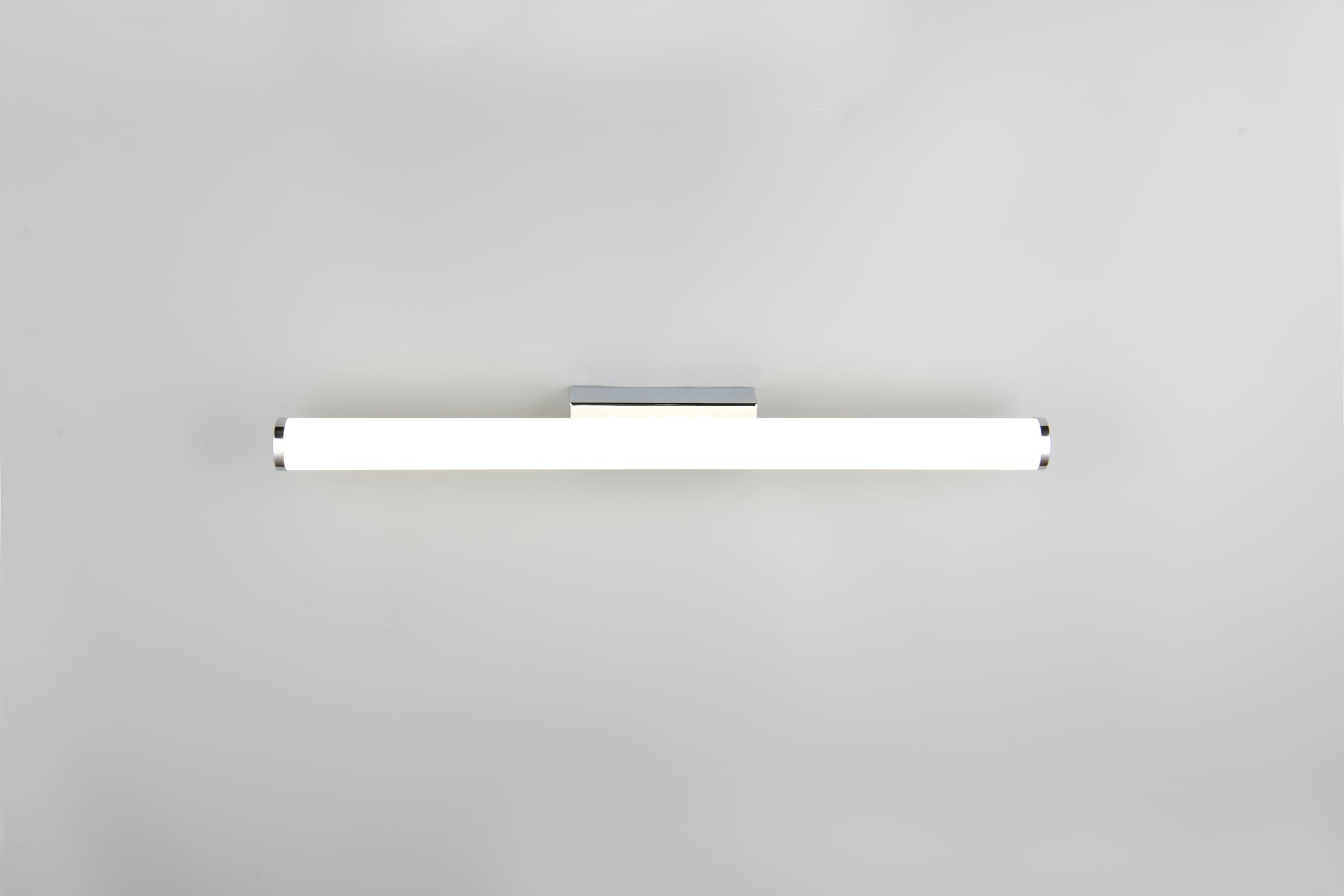 Trio Leuchten LED Applique de salle de bain MATTIMO 283274206, Métal chrome, Plastique blanc, 6,5 Watt LED