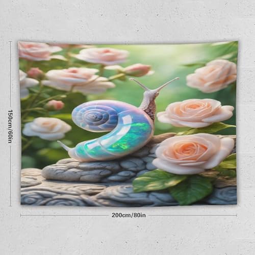 Tapisserie murale escargot mignon tenture décoration de chambre