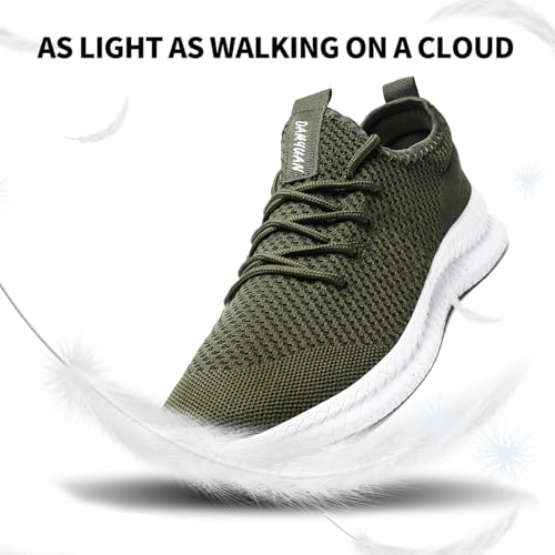Image of Men's Walking Running Shoes Slip On Sneakers Non Slip Athletic Sports Tennis Fitness Casual Workout Gym Shoes Lightweight Trainers Fashion Soft Comfortable Shoe