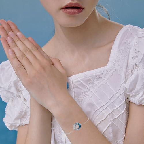 YFN Celtic Witches Knot Bracelet Sterling Silver Witches Crescent Crystal Bracelet Pagan Witch Jewelry For Women2