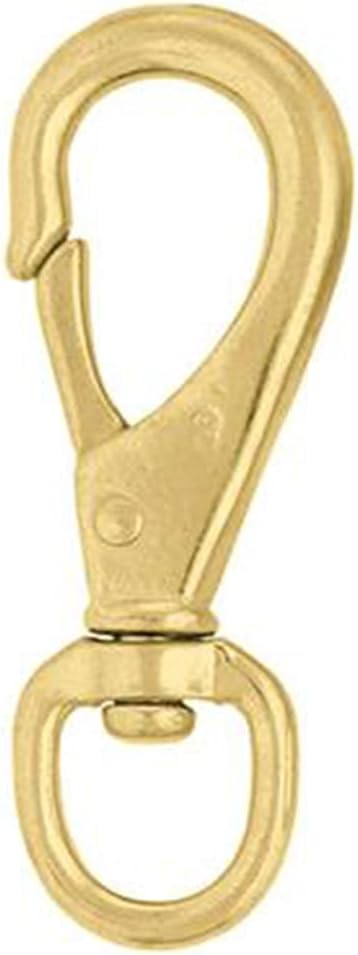16 Pcs. 7/8 in Western Tack Solid Brass Spring Snap by Hilason