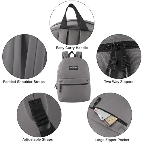 Image of Trail maker Classic 17 inch Backpacks with Adjustable Padded Straps | School Backpacks for Girls, Boys