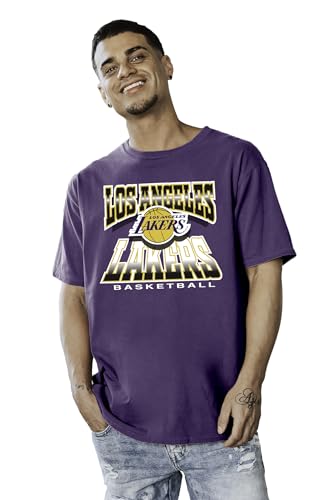 Los Angeles Lakers NBA Officially Licensed T-Shirt Ringspun Team Color Icon, XX-Large