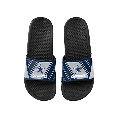 Image of FOCO mens NFL Team Logo Legacy Sport Slide Sandals