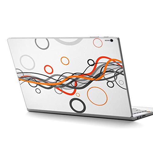igsticker Surface Book2 Book3 15inch 専用 スキンシール サーフェス ブック 15インチ用 シール 004496 クール シンプル オレンジ