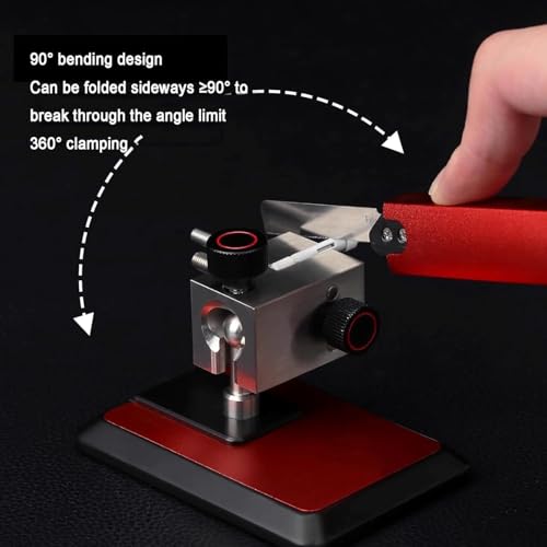 Mini precyzyjne imadło stołowe, regulowane imadło stołowe ze stopu aluminium z wygięciem 90°, zawiera szpilki ze stali nierdzewnej do figurek akcji, DIY, biżuterii i zegarków