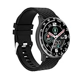 JXFY H30 Smartwatch, Full Touch Fitness Tracker Herzfrequenz Blutdruck Smartwatch Kompatibel mit Android 4.4 und höher, IOS9.0 und höher (B)