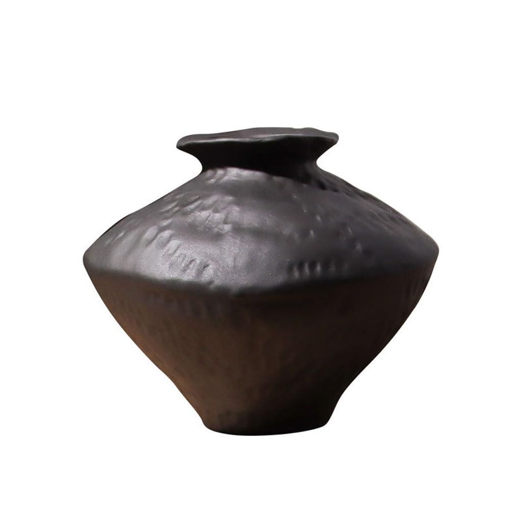 Gfhtrely A Vase Ceramic Vase Home Living Room Flower Rrangement Retro Handmade Hotel Entrance Ornaments Flower Vases
