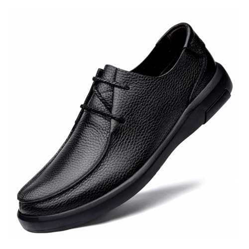 Dress Shoes for Men Genuine Leather Men's Loafers Comfortable Business Casual Flat Shoes
