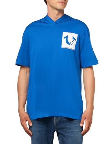 True Religion Men's Hooded SRS Single Stitch Tee