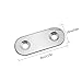 Hysagtek 20 Pcs Flat Corner Brace Plates Metal Joining Plates Connector Repair Bracket with Fixing Screws, 2 Holes, 40 X 16mm, Stainless Steel