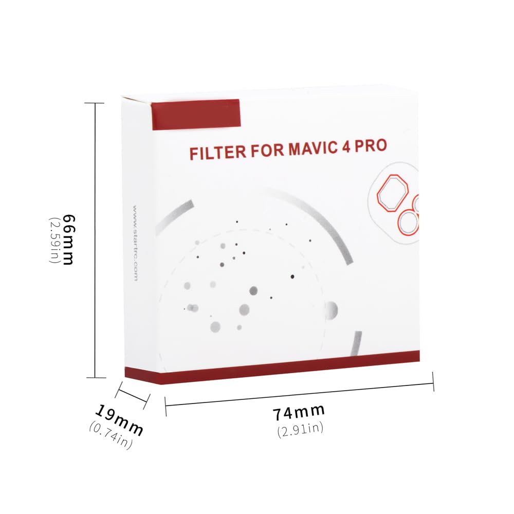 Juego de filtros ND&CPL para DJI Mavic 4 Pro, ND8 ND16 ND32 ND64 CPL Filtros para DJI Mavic 4 Pro Drone, lente de cámara de densidad neutra filtro ND de vidrio óptico (ND8/16/32/64)