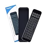 iPazzPort Mini Bluetooth Wireless Keyboard with Remote Case for TV-Stick 4k Max/TV Cube and Compatible with Insignia/Toshiba/Pioneer Smart TVs.