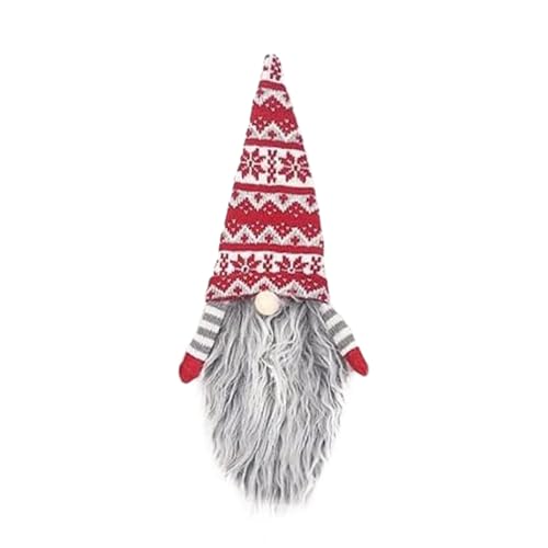 ぬいぐるみノームワインボトルトッパーカバー、ニットトムテクリスマスボトルカバーノームワインボトルバッグ新年装飾パーティーテーブルギフト1008