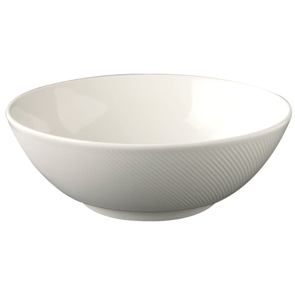 Miska sałatkowa czysta biała sałatka owocowa ceramiczna miska domowa kuchnia warzywo salaterka salon przekąska suszone owoce miska sałatkowa miska do serwowania (M)