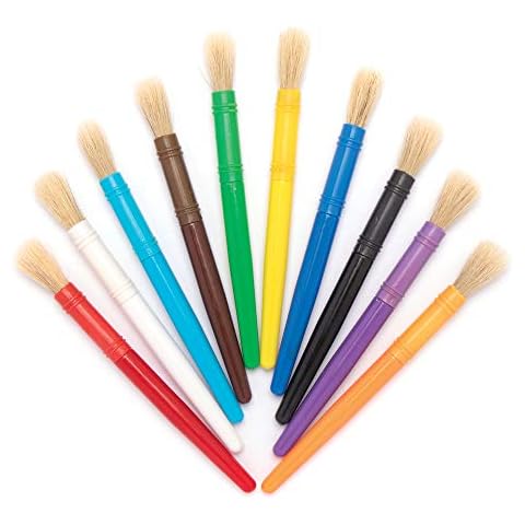 Baker Ross EK636 Value Tub Brush Set for Kids Painting, Arts and Crafts Activities Cover