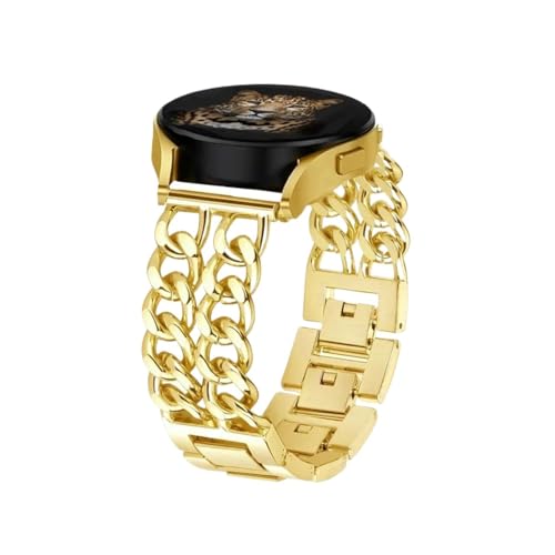 �ɓK������Samsung Galaxy Watch 6 /5 /4 /20mm Classic�ɓK�����郁�^���o���h(Gold,For Galaxy 6-6 Classic)