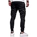 Jogger Sweatpants for Men Slim Fit Elastic Waisted Cinch Bottom Pants Spring Fashion Going Out Trouser with Pockets