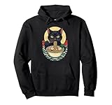 Photo Gallery black cat eating ramen japanese noodles kawaii food anime felpa con cappuccio Photo Gallery black cat eating ramen japanese noodles kawaii food anime felpa con cappuccio