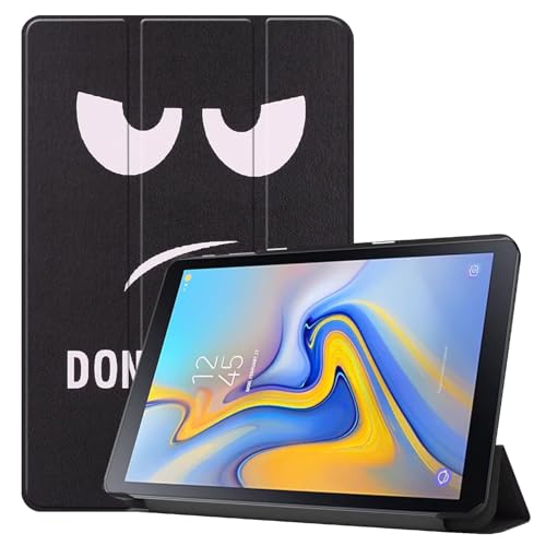 SZLONKOU Tablet Cover for Samsung Galaxy Tab Advanced 2 10.1 SM-T583(2018 Release),Ultra Slim Folio Stand Leather Case for Samsung Galaxy Tab Advanced2 T583 10.1' (KST-Big Eye)