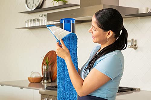 Microfiber Wholesale 24" Microfiber Mop System - Clean & Dust Hardwood, Laminate, & Tile Floors, Reusable Mop Heads, Adjustable Handle, Washable Micro Fiber Wet & Dry Pads, Industrial & Commercial #TOP5