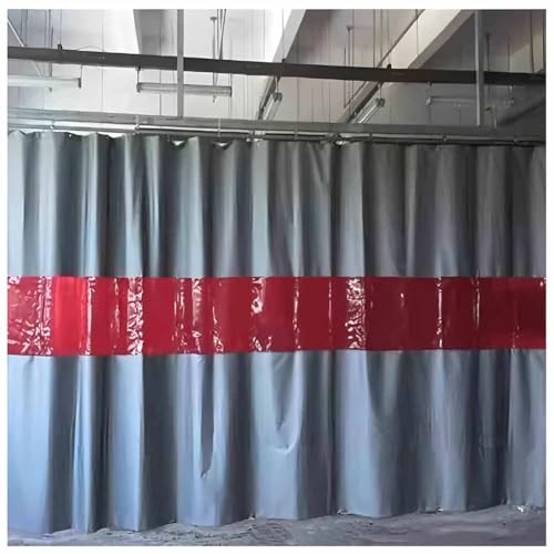 Cortina de soldadura con ventana de visualización para talleres y seguridad industrial