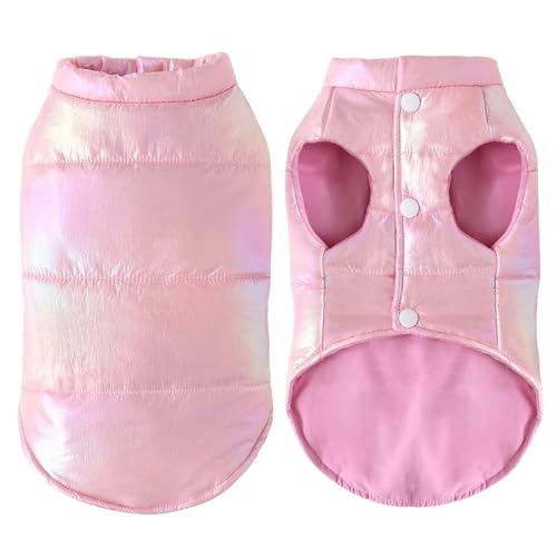 Button Design Solid Color Waterproof Dog Jacket Windproof Cold Snow Warm Yorkshire Terrier Poodle Shiba Inu Coat,��,XS