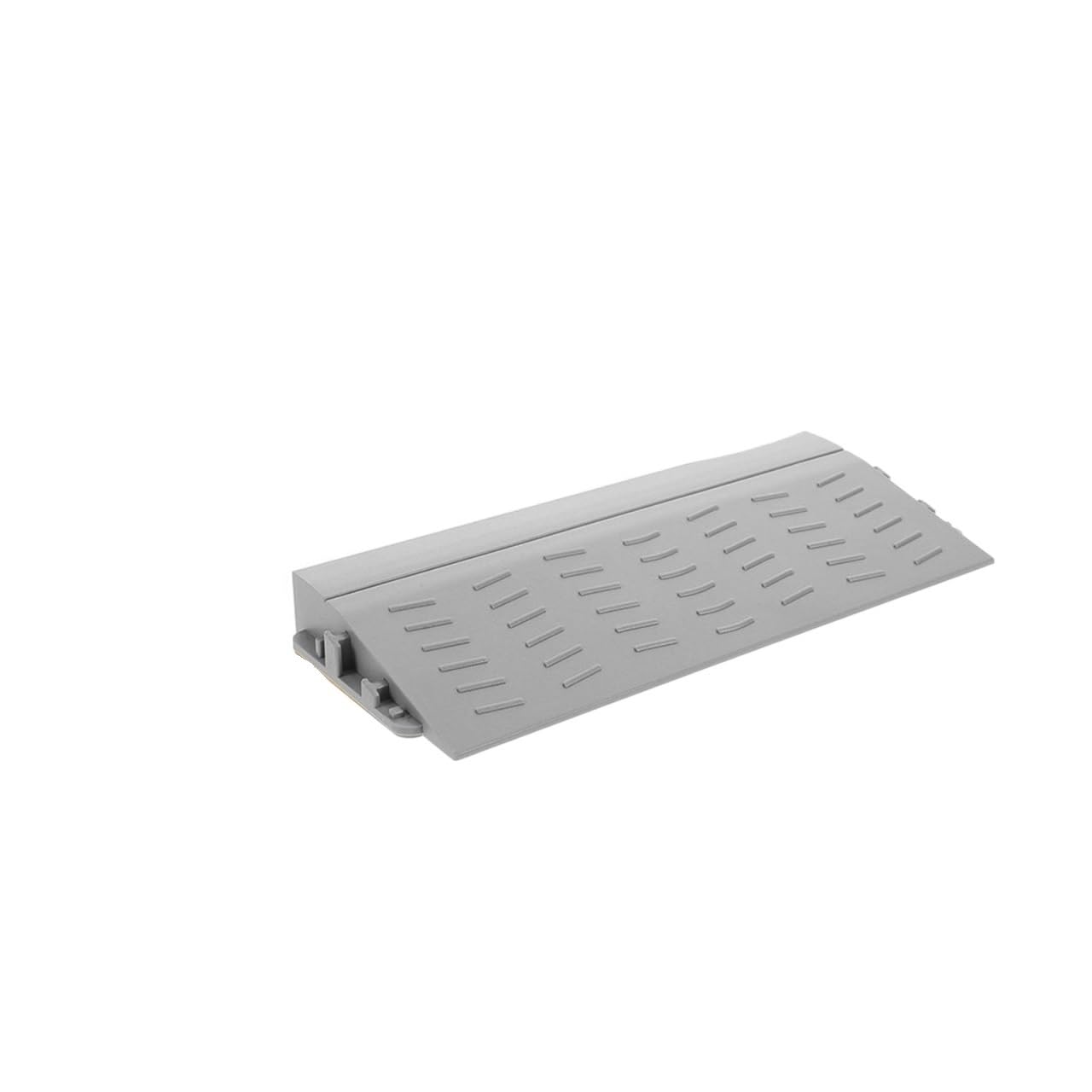 2PCS Robot Vacuum Ramp Pads, Plastic Threshold Strips for Indoor Doorways and Floor Transition Areas(Grey)